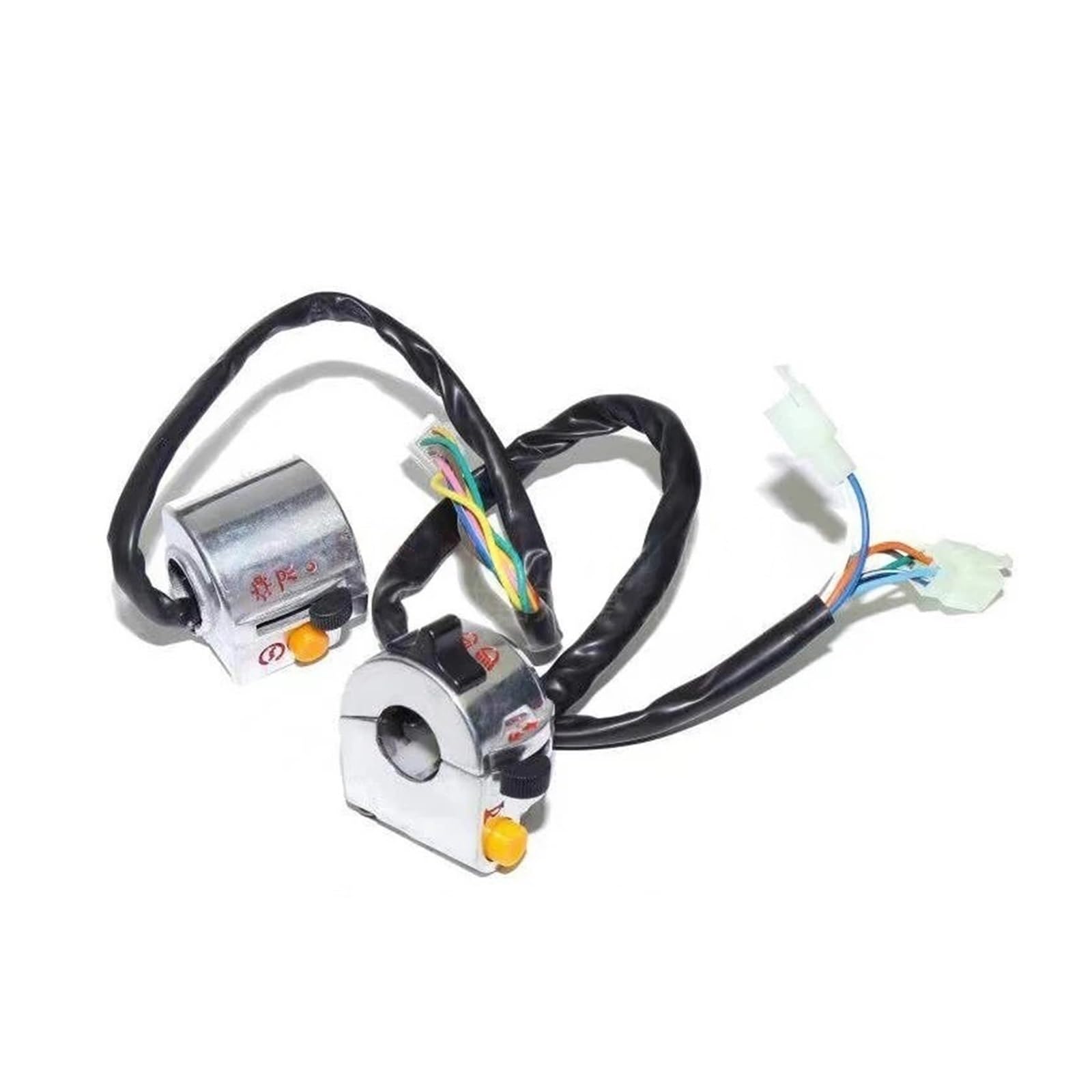 Interruttore Moto Interruttore pulsante manubrio moto | Scooter Destra Sinistra Manubrio Clacson Illuminazione fendinebbia(1Pair Without Lever)