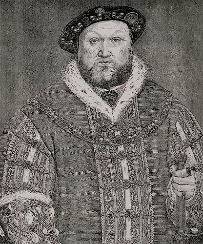 Affiche en toile Henri VIII Hans Holbein peinture murale d'art 60x90cm