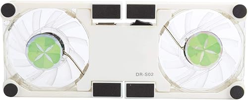 Miniatura 8 de ASHATA Almohadilla de enfriamiento portátil para laptop con soporte antideslizante, ventilador emisor de luz, soporte plegable USB para computadora