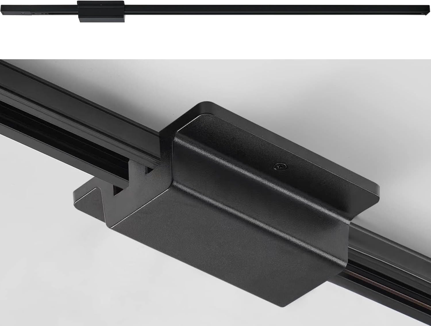 VANoopee H Track Lighting Rails Kit, 13FT H Type Track Rails Black + H Track