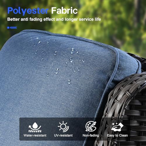 Patiofurnitureoutdoorfurnitureallweatherwicker7piecesconversationsetwithswivelrockingchairsmatchingsidetablehighbacksofaottomansandcoffeetablegreywickerdenimblue Urban Country Home Decor Patio furniture outdoor furniture all weather wicker 7 pieces conversation set with swivel rocking chairs matching side tablehigh back sofaottomans and coffee tablegrey wicker denim blue urban country home decor