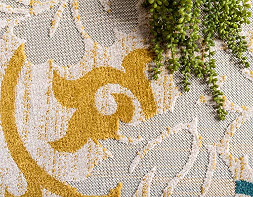 Tapete decorativo Unique Loom Outdoor Botanical 6'x9' miniatura 5