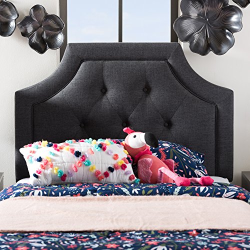 Baxton Studio Josephine Headboard, Twin, Dark Grey by Baxton Studio - Used condition - Image 4