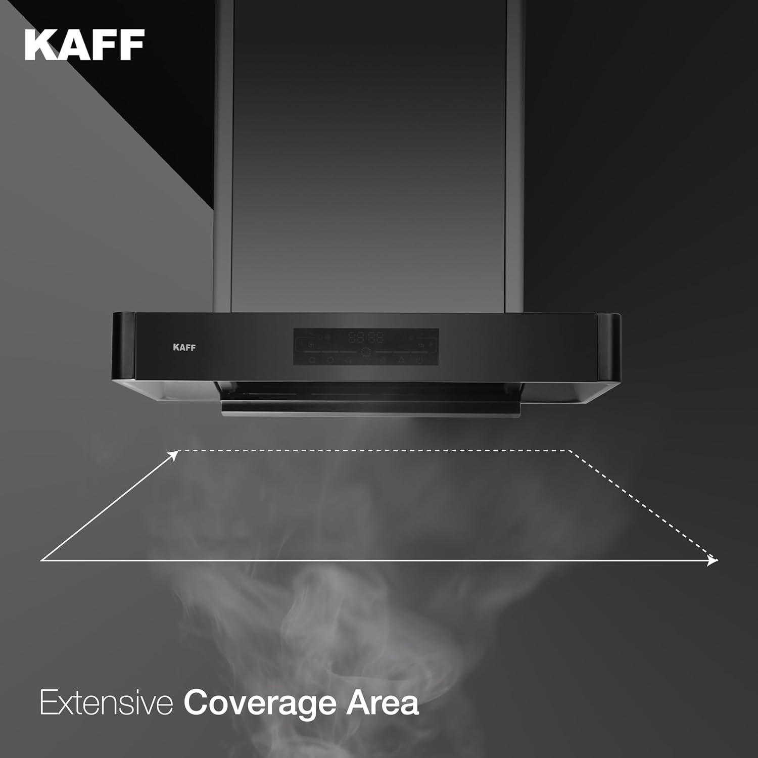 KAFF K-Series KET 60A T-Shape Filterless Auto Clean Kitchen Chimney, 60 CM, 1450 m3/hr Suction Capacity with Touch & Motion Sensor, 2 Years Comprehensive Warranty and Lifetime on Motor* (Black) 37 61Wc3spFNjL. SL1500