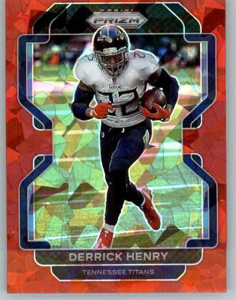 2021 Panini Prizm Prizm Red Ice #4 Derrick Henry Tennessee Titans NFL Football Trading Card