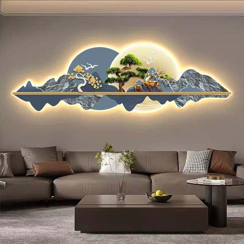 Lumière LED décoration murale 3D pour illuminer un couloir sombre
