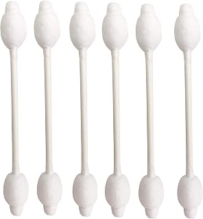 CenYouful Organic Baby Cotton Swabs: Chlorine-Free, Biodegradable Safety Qtips for Newborns & Kids, Hypoallergenic Gentle Buds (220ct, 4 Packs)