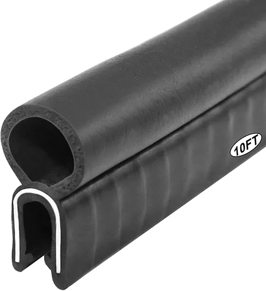 Storystore Automotive Door Weather Stripping 39Ft Car Door Rubber Edge Trim Seal Strip Gasket with Top Car Door Seal Strip for Bus Camper Boat RV Truck Doors Home Applications
