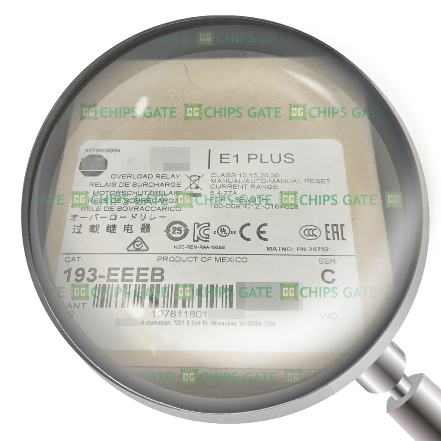 193-EEEB 193-EEEB Overload Relay New