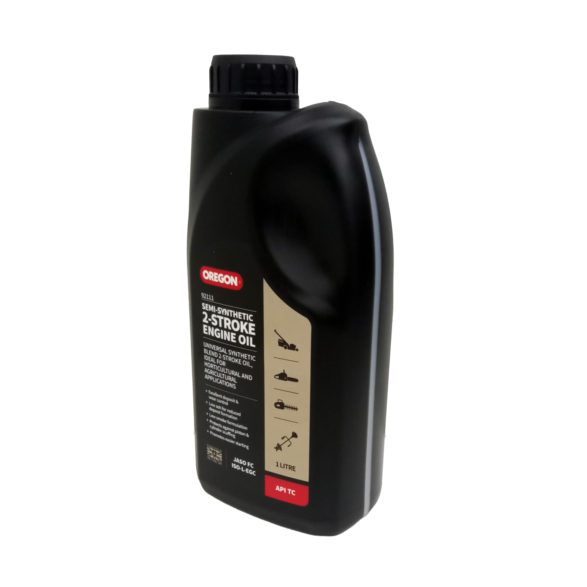 Oregon Semi Synthetic 2 Stroke Engine Oil, Suitable for All Two Stroke Engines including Lawnmowers, Chainsaws and Other Equipment, Lubricating Oil with Clean Burn Formula for Low Smoke Deposits, 1L — view 2