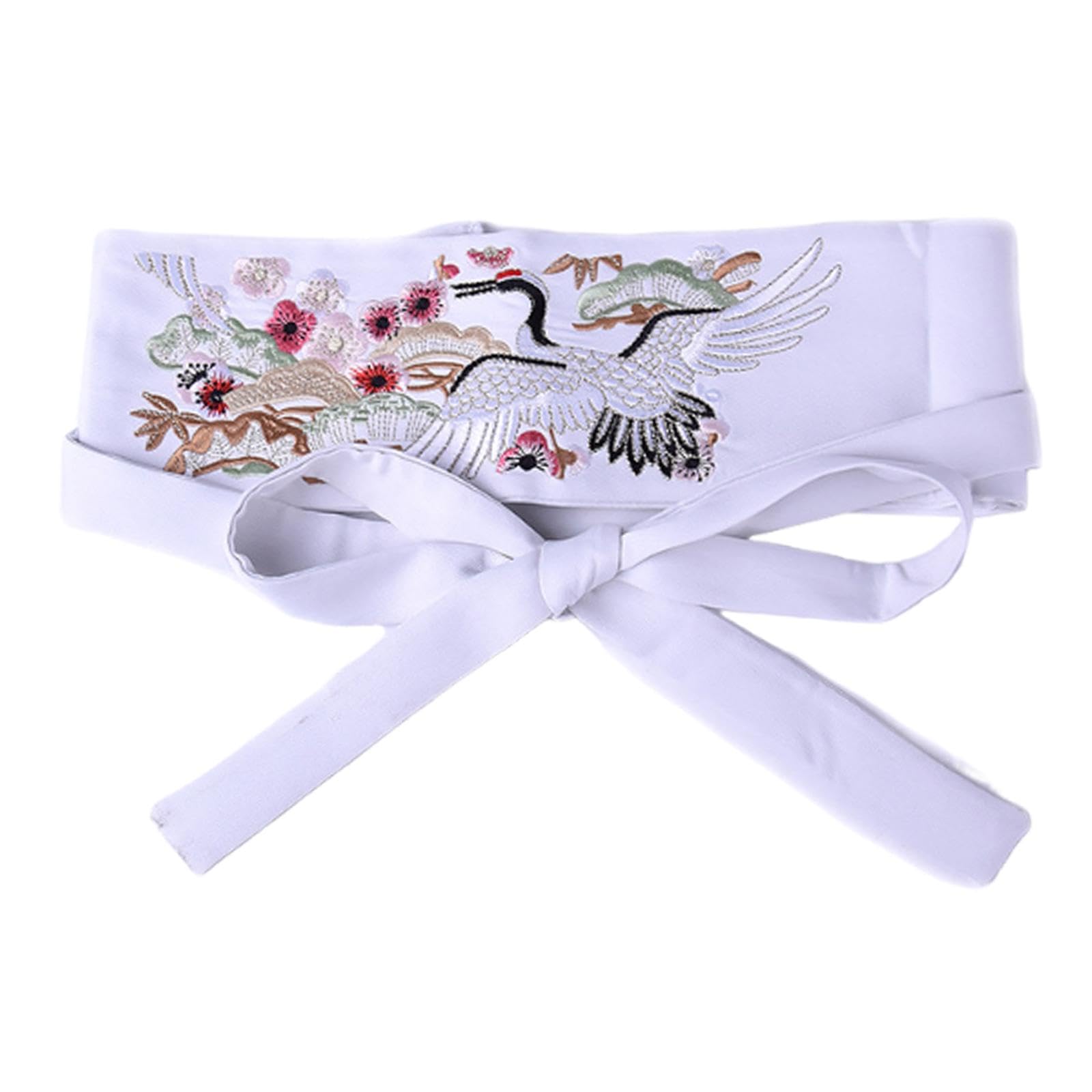 Kimono Robe Obi Belt Elegance Accessories for Festivals Tea Ceremonies Dress White-image-2