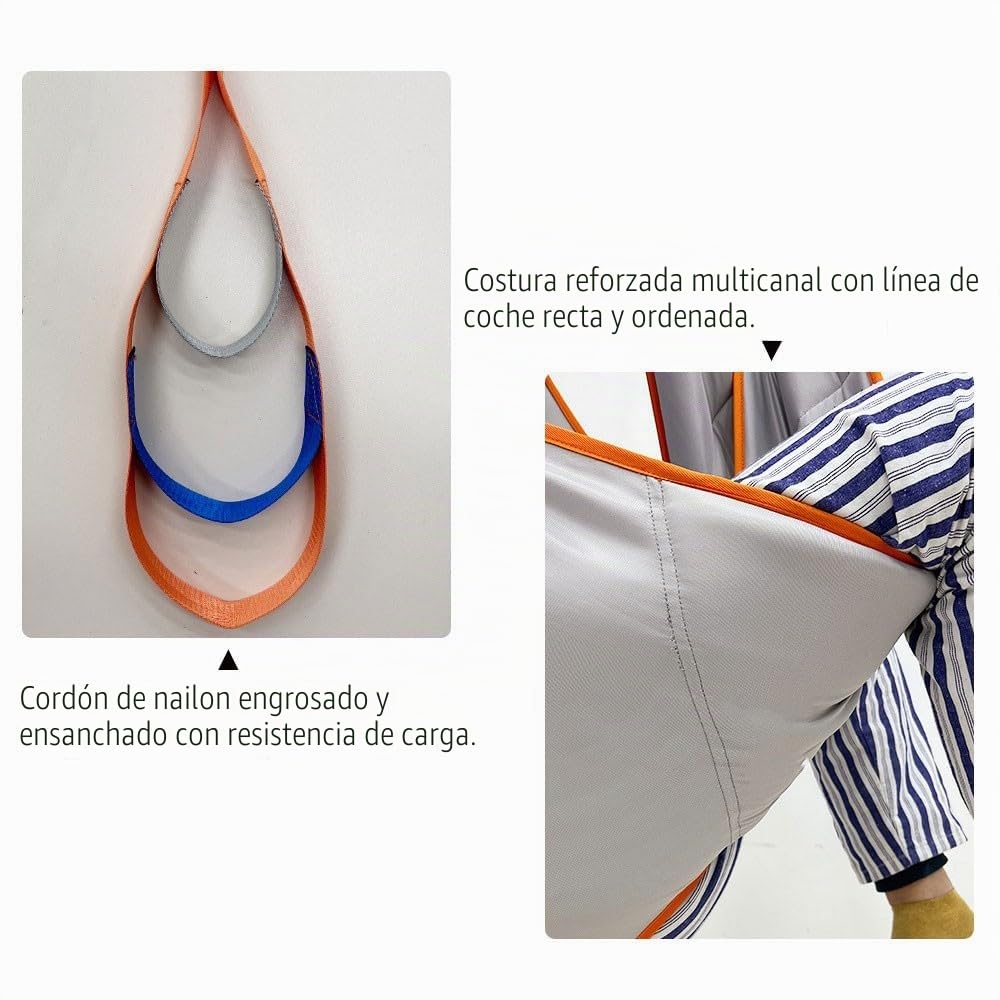 Grúa De Paciente - Arnés Elevación Paciente Cuerpo Completo - Eslinga De Elevación con para Paciente Y Minusválido para Posicionamiento Y Elevación De La Cama Enfermería