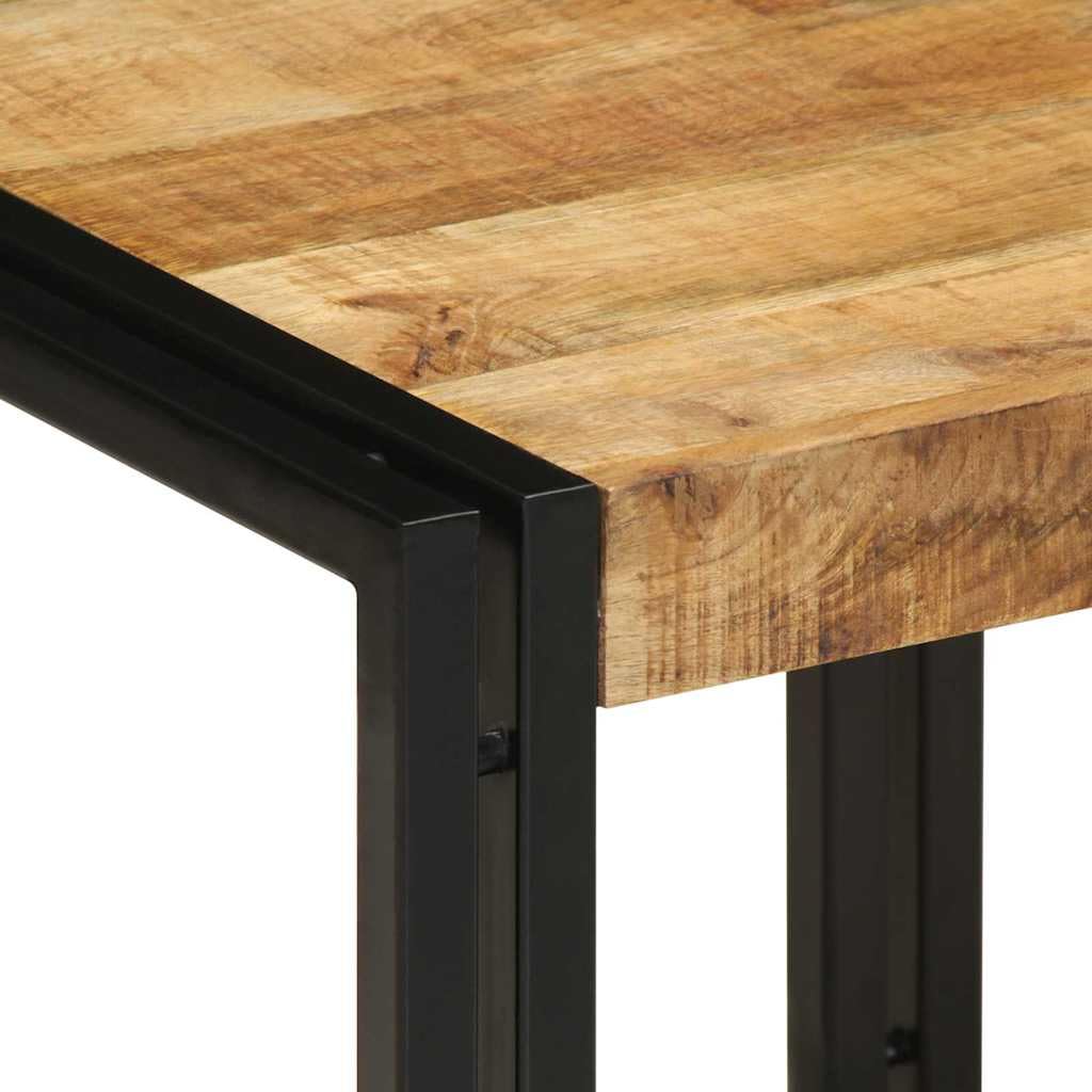 Couchtisch 40 x 40 x 38 cm, Kleiner Couchtisch mit Ablagefach, Beistelltisch Wohnzimmer braun – Moderner Stahlrahmen, praktisches Staufach für Zeitschriften und Fernbedienungen