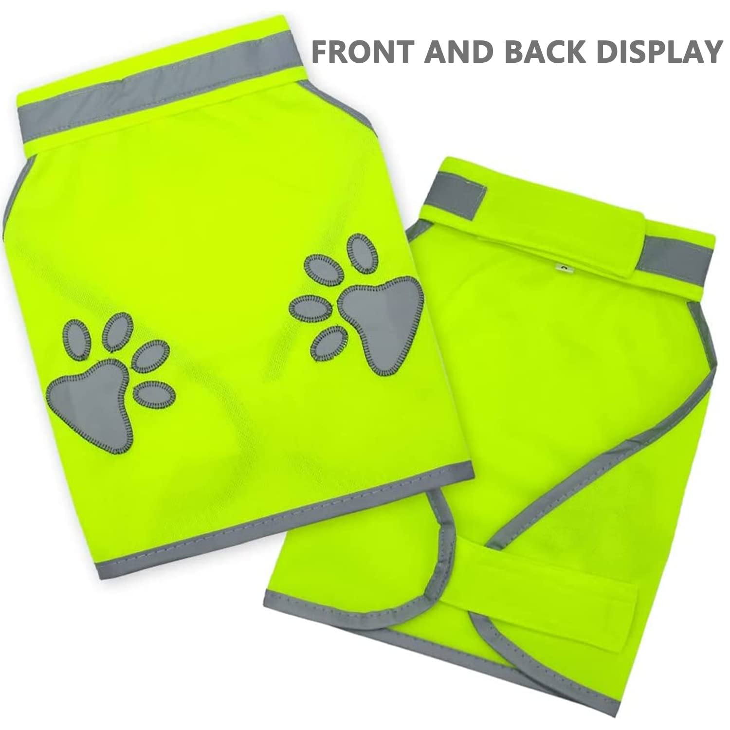 Haute Visibilité Sécurité Gilet pour Chien, Gilet de Sécurité Réfléchissant pour Chien, Premium Chien Gilet Réfléchissant, Protège Votre Chien des Voitures et des Accidents de Chasse
