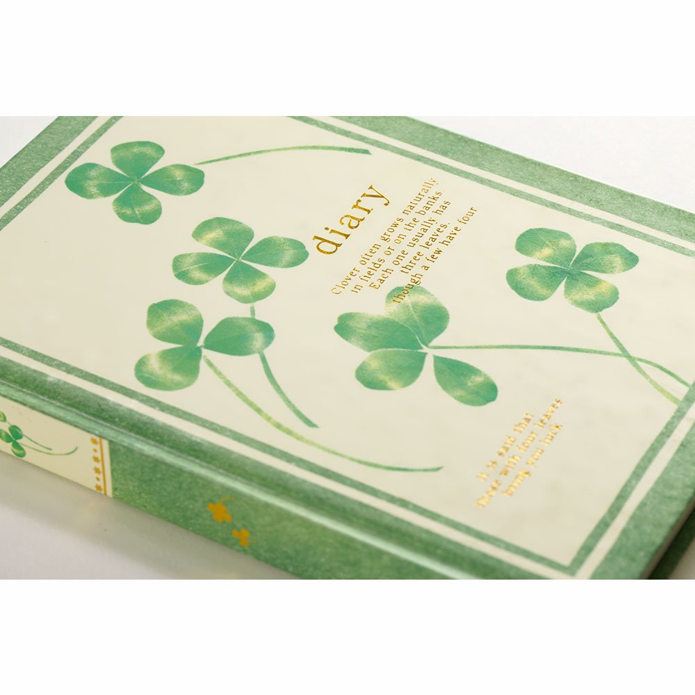Amazon | ミドリ 日記 クローバー柄 12313006 | ノート | 文房具