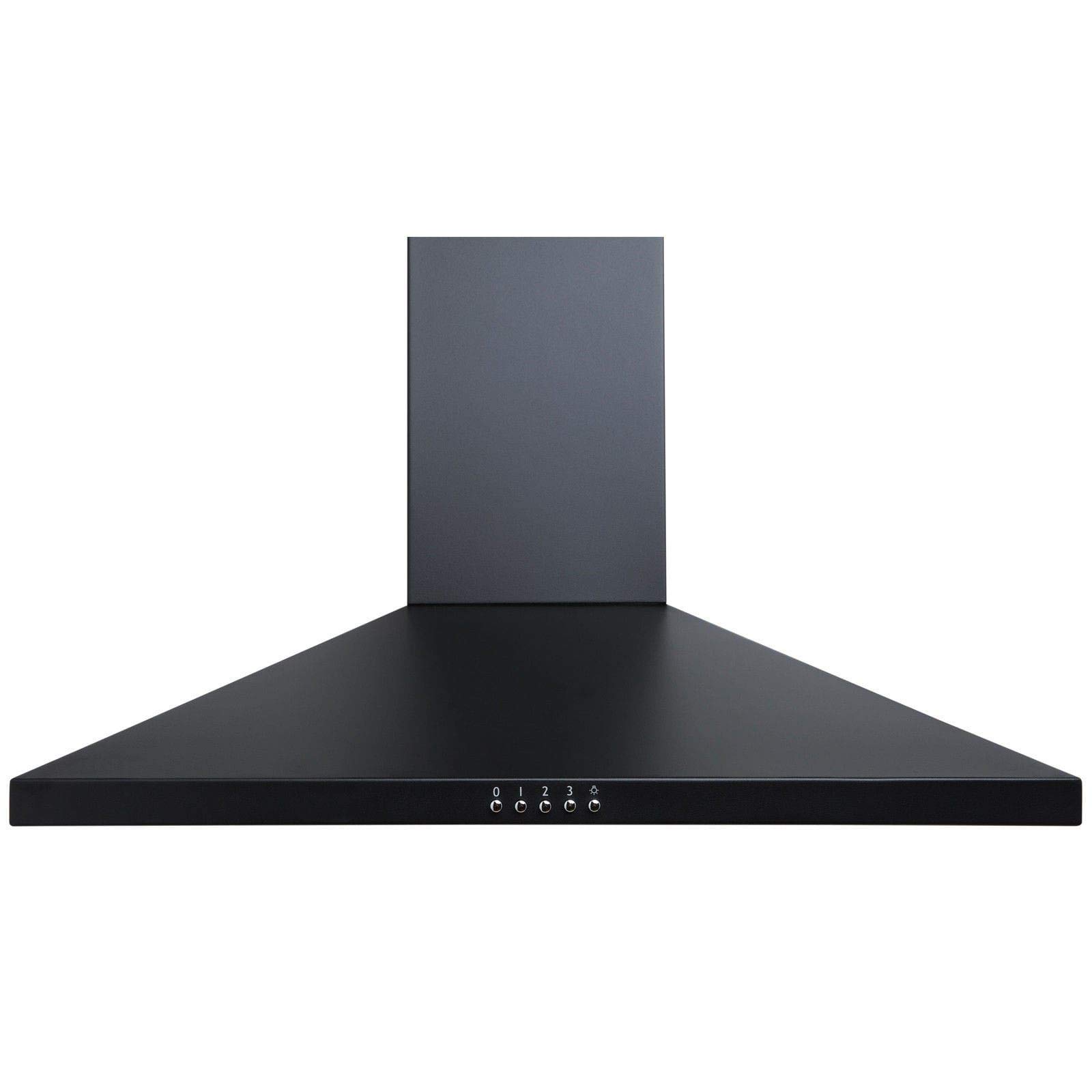 SIA Black Touch Control Single Oven, 5 Burner Gas Hob And Chimney Extractor Fan — view 4
