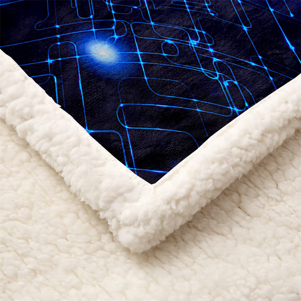 Coperta In Pile Highdi Con Stampa Gioco, Viola 140x180 Cm – Morbida, Calda, Per Divano E Letto - 5