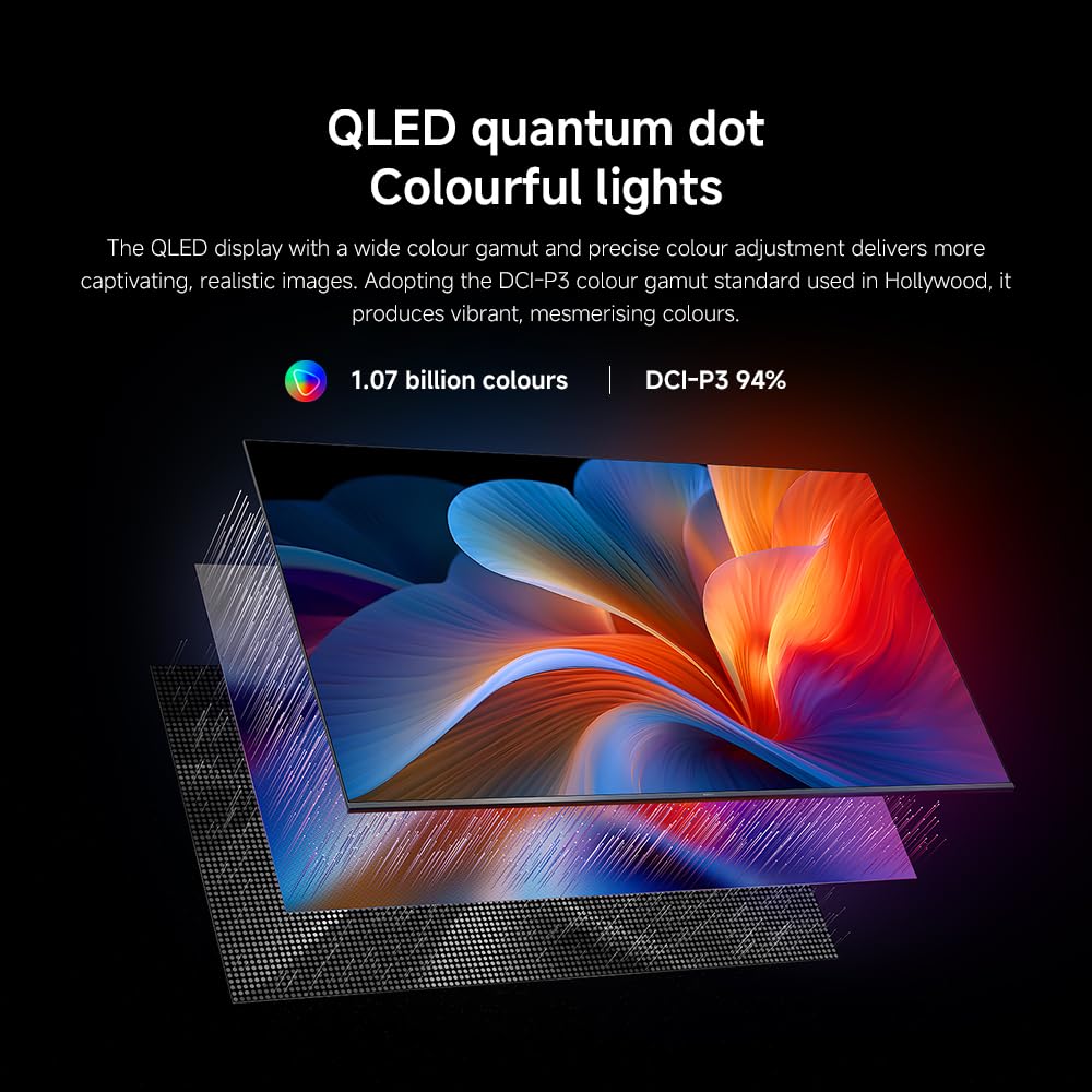 XIAOMI A Pro 32 TV, 32 Inch (81 cm), QLED, Smart TV, Alexa Voice Control, Dolby Audio™, DTS Virtual:X, DTS-HD