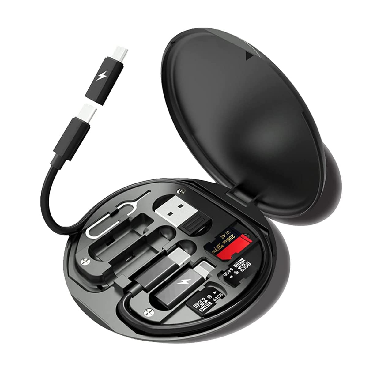 See full amazon price history chart for HEBEZON USB Cable Card, Multi-Function Portable Adapter Card Storage Set, 60W Fast Charge, USB-C/USB-A/Micro-USB/Charging Kit, Sim Tray Eject Pin, Hidden Bracke Type C and 6 Types Combination Set. HEBEZON USB Cable Card, Multi-Function Portable Adapter Card Storage Set, 60W Fast Charge, USB-C/USB-A/Micro-USB/Charging Kit, Sim Tray Eject Pin, Hidden Bracke Type C and 6 Types Combination Set. (B0C1VSTMV1) Amazon Price History, Amazon Price Tracker