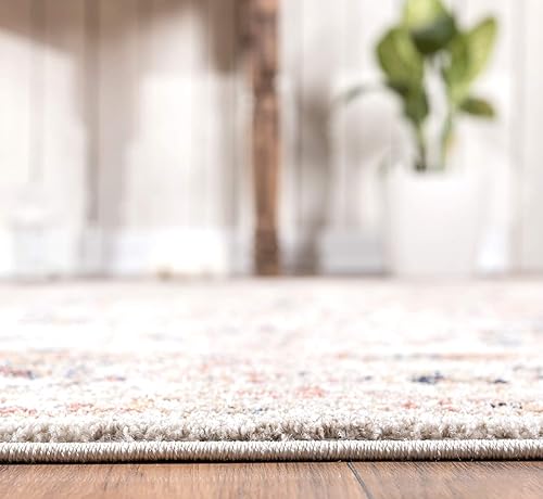 Miniatura 8 de Abani Alfombra tradicional vintage de 5 pies 3 pulgadas x 7 pies 6 pulgadas, colección Babylon, alfombra envejecida de medallón oriental, alfombras