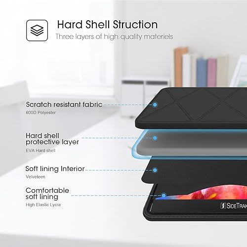 Miniatura 4 de Smatree Funda protectora rígida de 15 pulgadas para monitor portátil y portátil, compatible con bolsa SideTrak Solo Pro de 15.615.8, estuche de