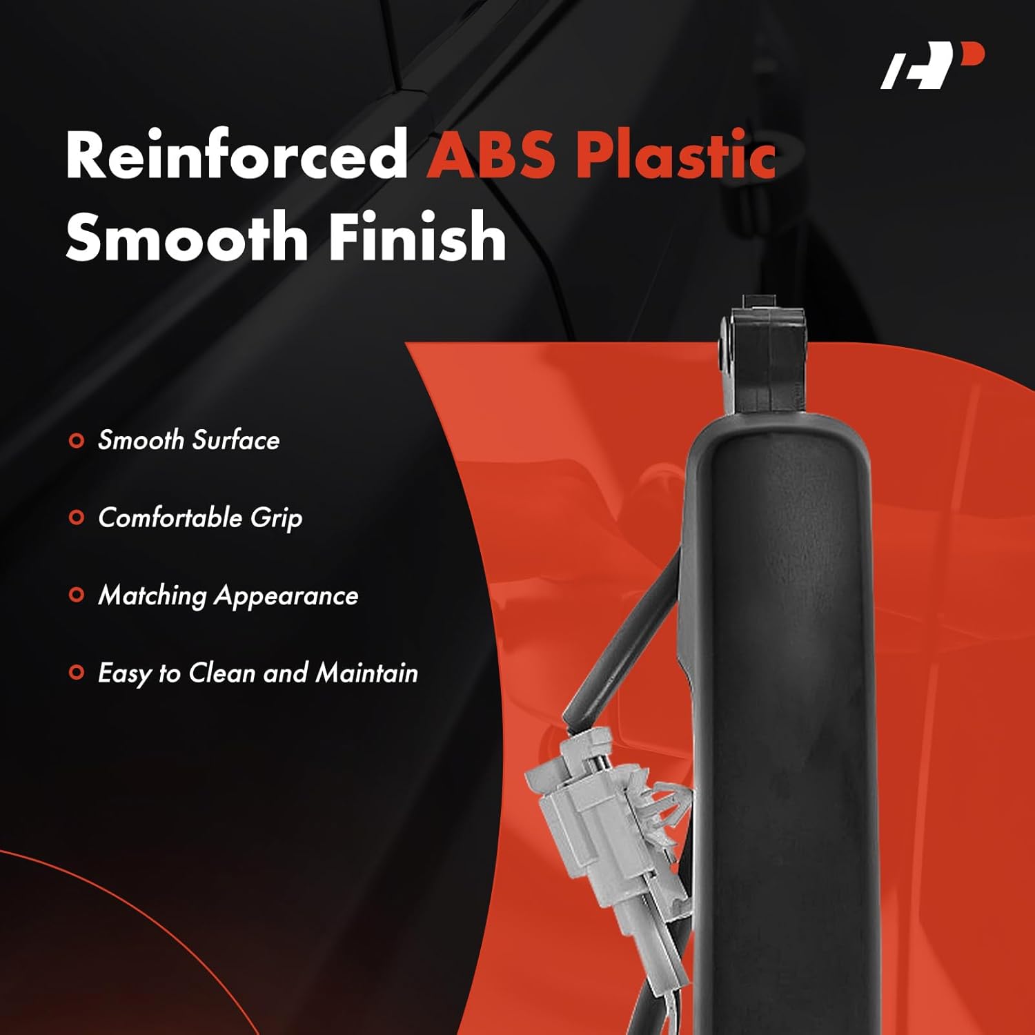 A-Premium Front Left Driver Side Exterior Door Handle with Sensor & Keyhole Compatible with Nissan Altima 2007-2012, Altima 2013 Coupe, Sentra 2007-2012, with Passive Entry, Primed Black