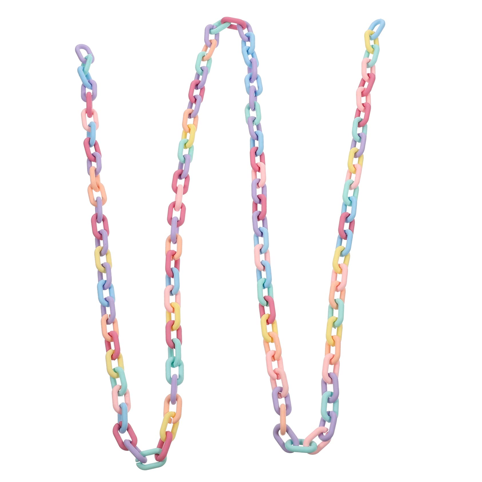 Veemoon 5 Pièces Collier Acrylique Bretelles chaînes Sangle de chaîne Portefeuille chaîne de Collier pour la Fabrication de Bijoux chaîne pour la Fabrication de Bijoux