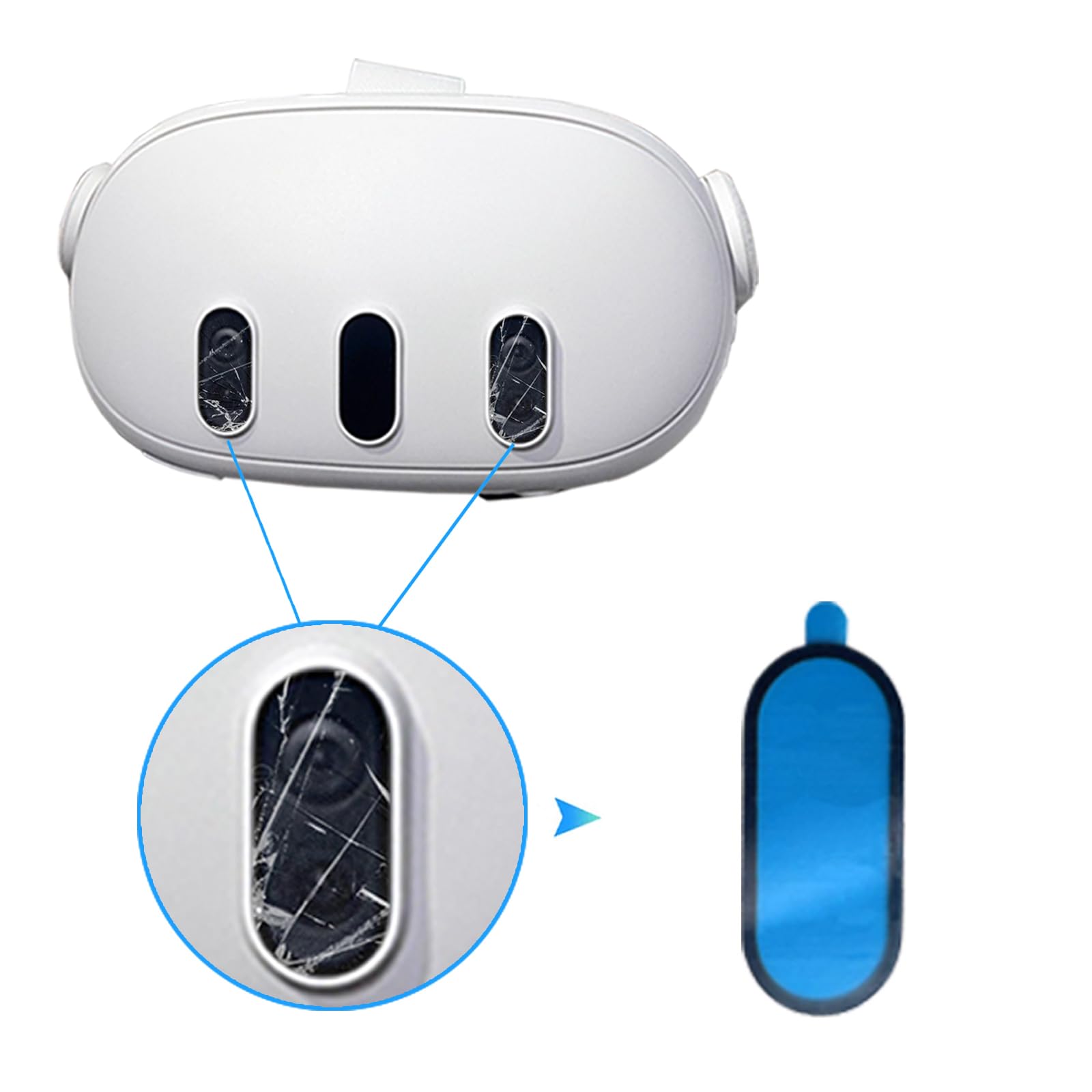 Amazon.com: Hupaivrmrar New VR Headset Front Camera Lens Glass