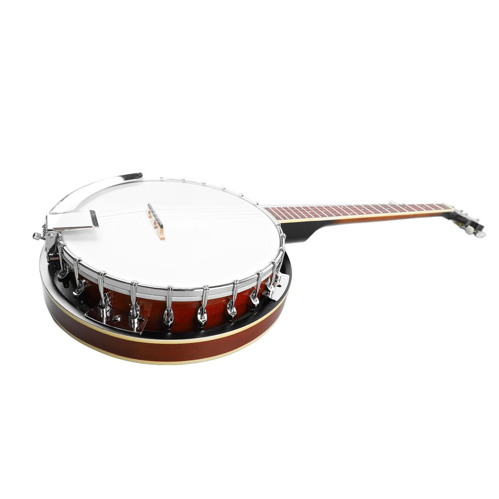Banjo a 5 Corde, Banjo a 5 Corde Strumento Musicale a Corde Professionale con Chiave Inglese per Principianti Adulti