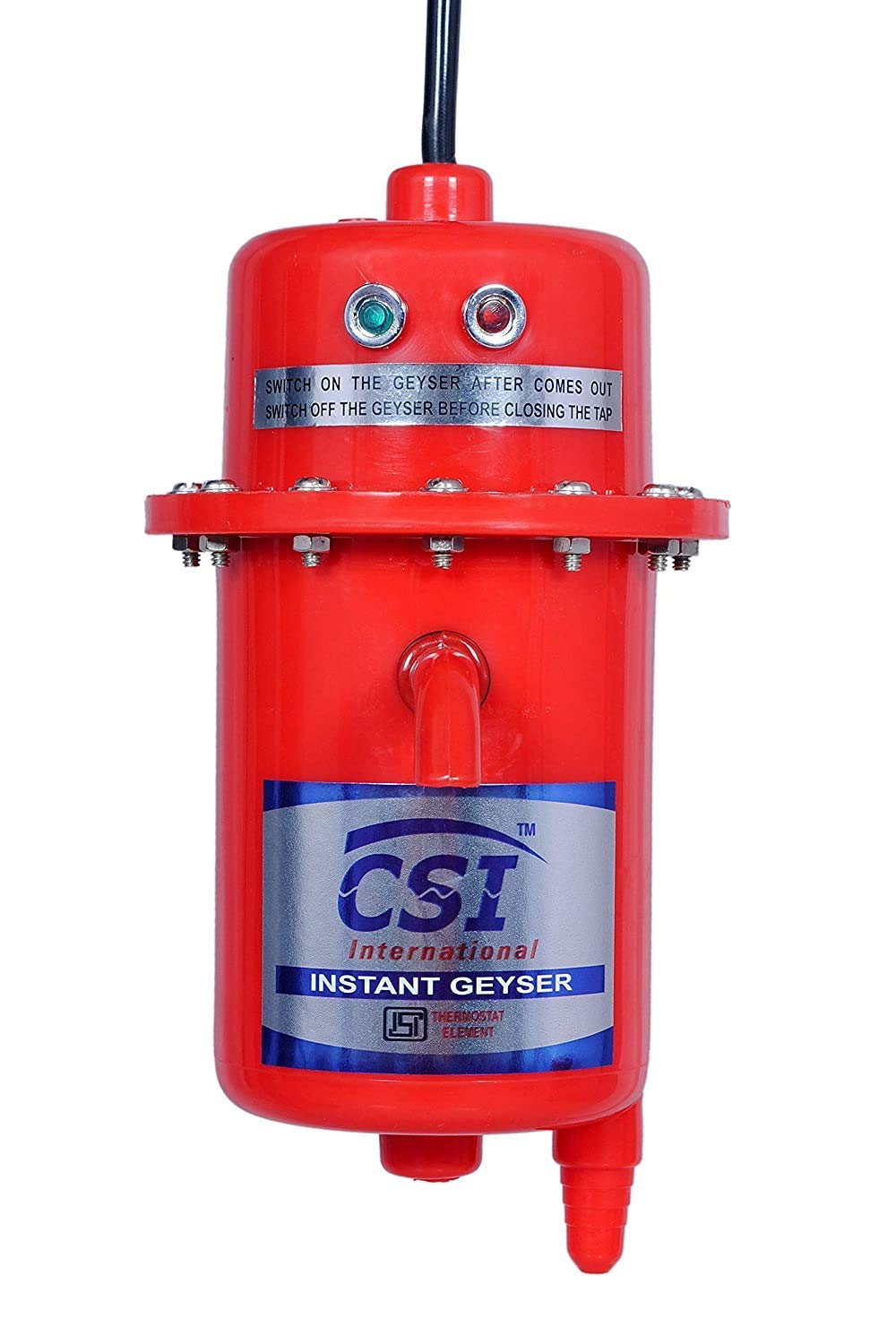 Buy CSI INTERNATIONAL 1L Instant Portable Water Heater/Geyser For Use Home,  Office, Restaurant, Labs, Clinics, Saloon, Beauty Parlor (Red), Wall Online  at Low Prices in India - Amazon.in
