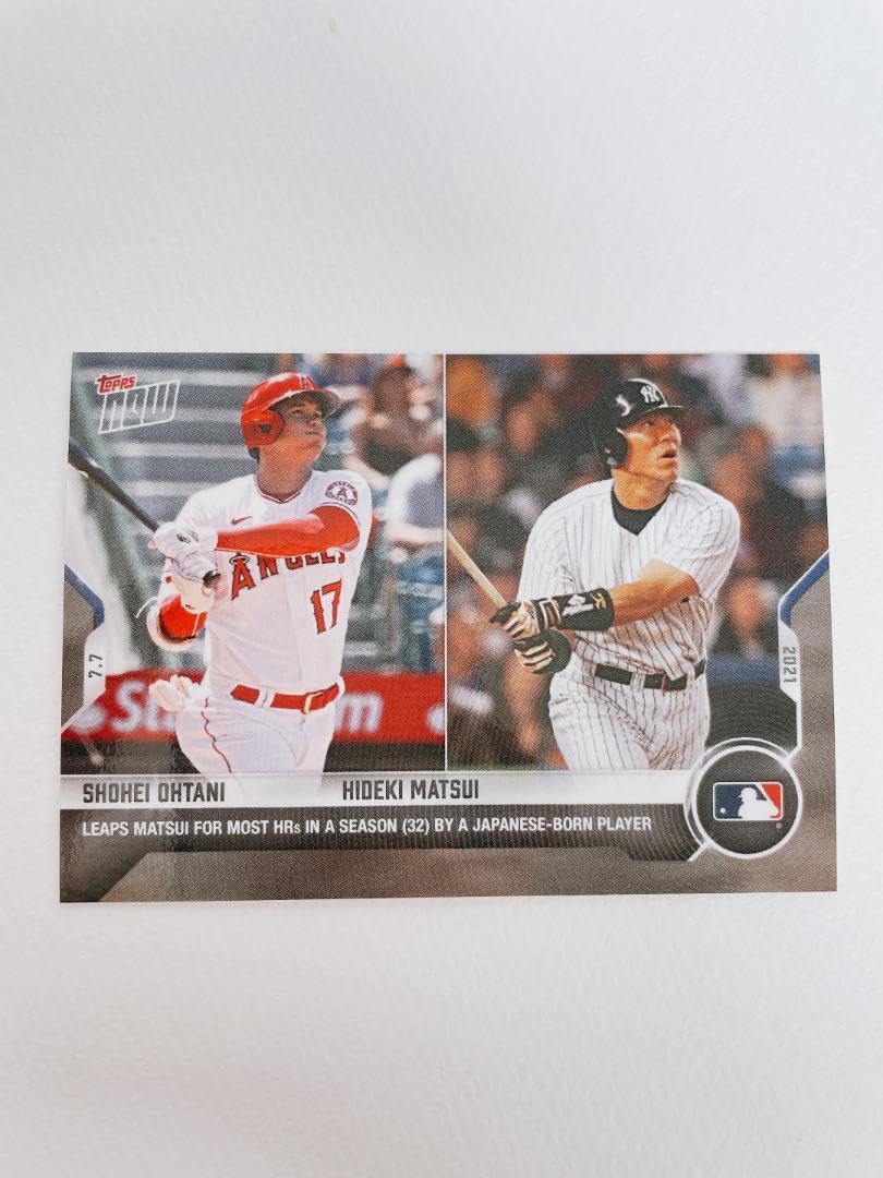 Amazon.co.jp: MLB2021 topps now 大谷翔平 松井秀喜 カード 475 