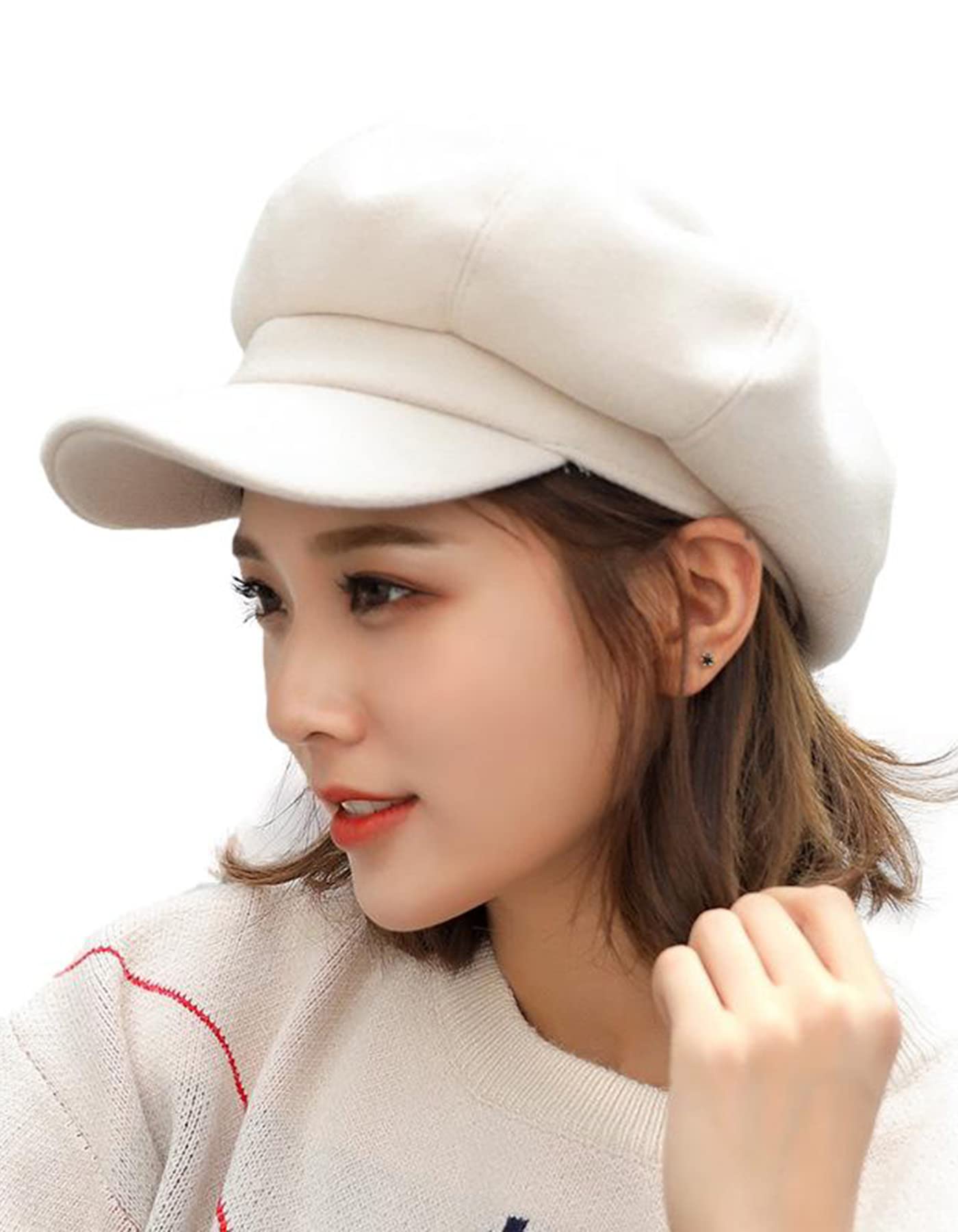 Women's Retro Peaked Ivy Newsboy Paperboy Baker Boy Beanie Gatsby Cabbie Painter Cap Hats