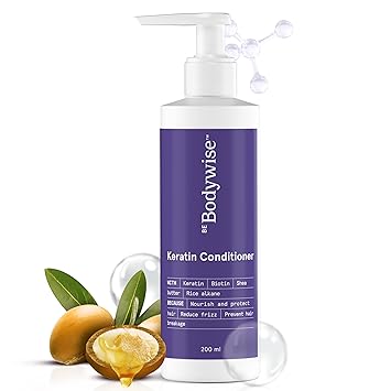 Bodywise Deep Moisturizing Conditioner for Woman | Reduces frizz | Locks in Moisture | Silk Protein, Biotin, Niacinamide & Shea Butter | Paraben & SLS free | 200ml