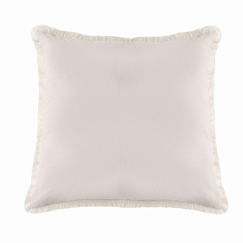 Fgujsur Beige-50X50cm Cushion Covers Throw Pillow Cover For Sofa Living Room Tassel Decorative Cushion 30X50 45X45 50X50 Breathable Pillowcase Soft(Beige-50X50cm)