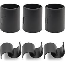 6 Pair12 Piece 1-1/2 Inch Wire Shelf Lock Clips, Shelving Plastic Clips Replacement Sleeve Shelf Clips for Wood Metal Wire Shelving Post Pole