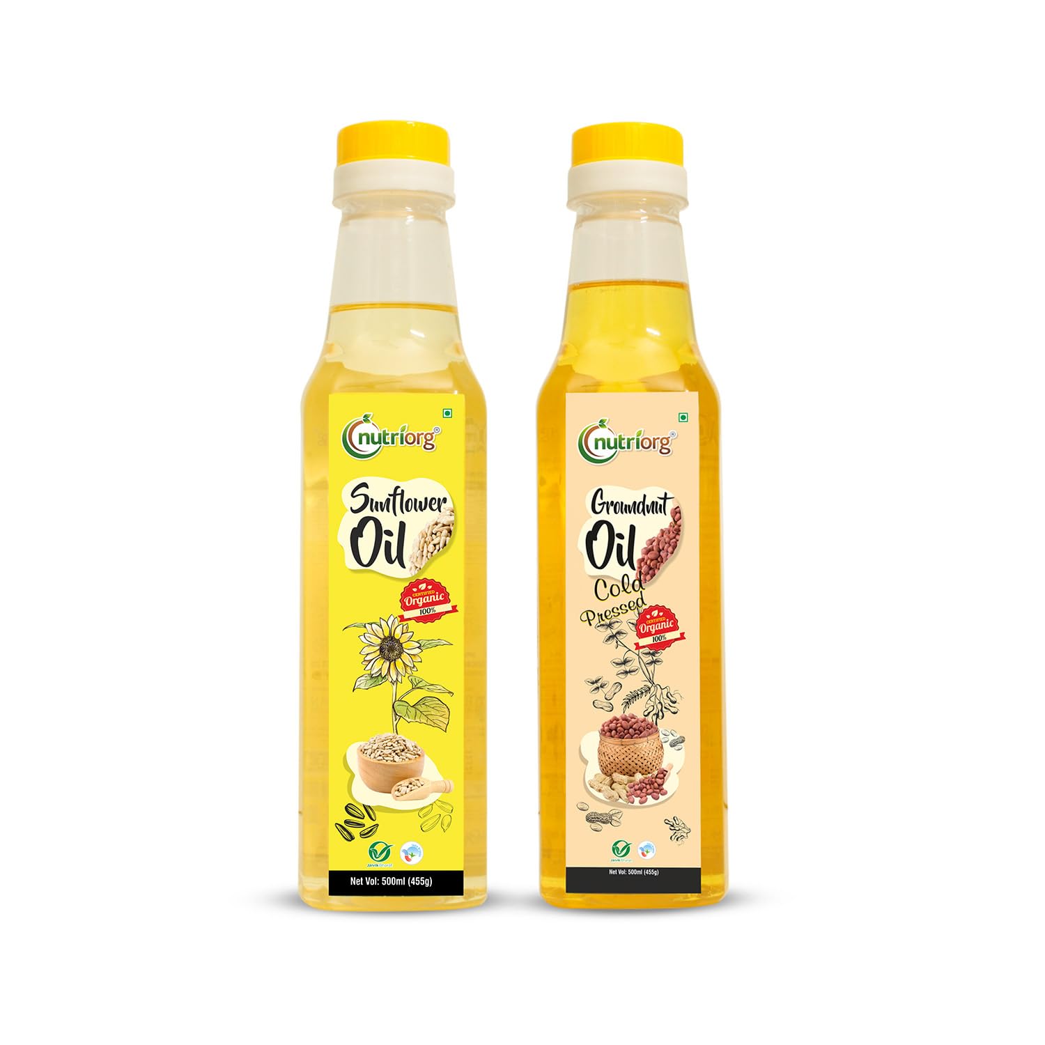 See full amazon price history chart for Nutriorg Cold Pressed Organic Sunflower Oil & Groundnut Oil, 1000 ml ( Pack of 2* 500 ml) | Essential Cooking Purpose | Vitamin E Rich Nutriorg Cold Pressed Organic Sunflower Oil & Groundnut Oil, 1000 ml ( Pack of 2* 500 ml) | Essential Cooking Purpose | Vitamin E Rich (B07JL3K3TC) Amazon Price History, Amazon Price Tracker