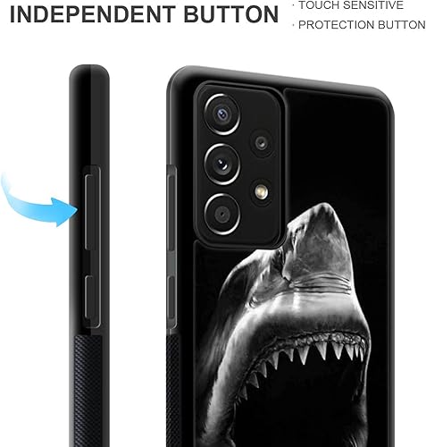 Miniatura 4 de Funda compatible con Samsung Galaxy A53 5G, diseño de boca de tiburón oceánico, diseño increíble a prueba de golpes, antiarañazos, carcasa trasera