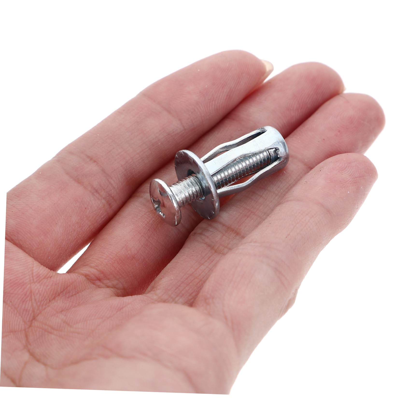 Balacoo 5x25mm Door Anchor Expansion Nuts 20 Sets with Fixing Screws for Nuts for Wall