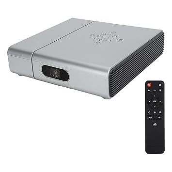 Projector, 1080P Full HD 4000LM High Brightness Portable Wireless Video Projector Supporting 3D DLP?Link Bluetooth WiFi DLP Projector with Tripod Bracket for Home Office Outdoor Camping(EU Plug)