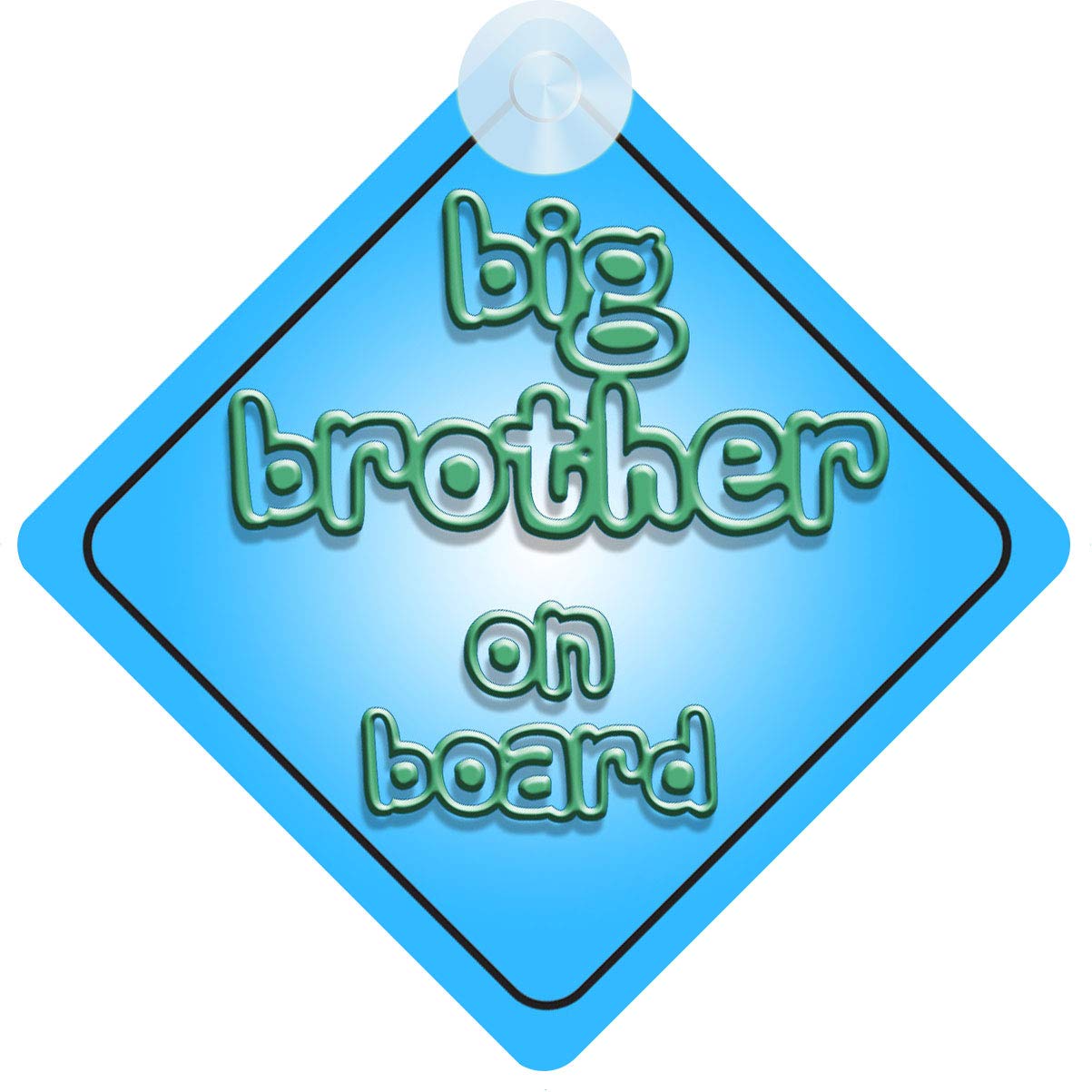 Big Brother on Board Car Sign for Children/Baby Boys Non Personalised Character Theme