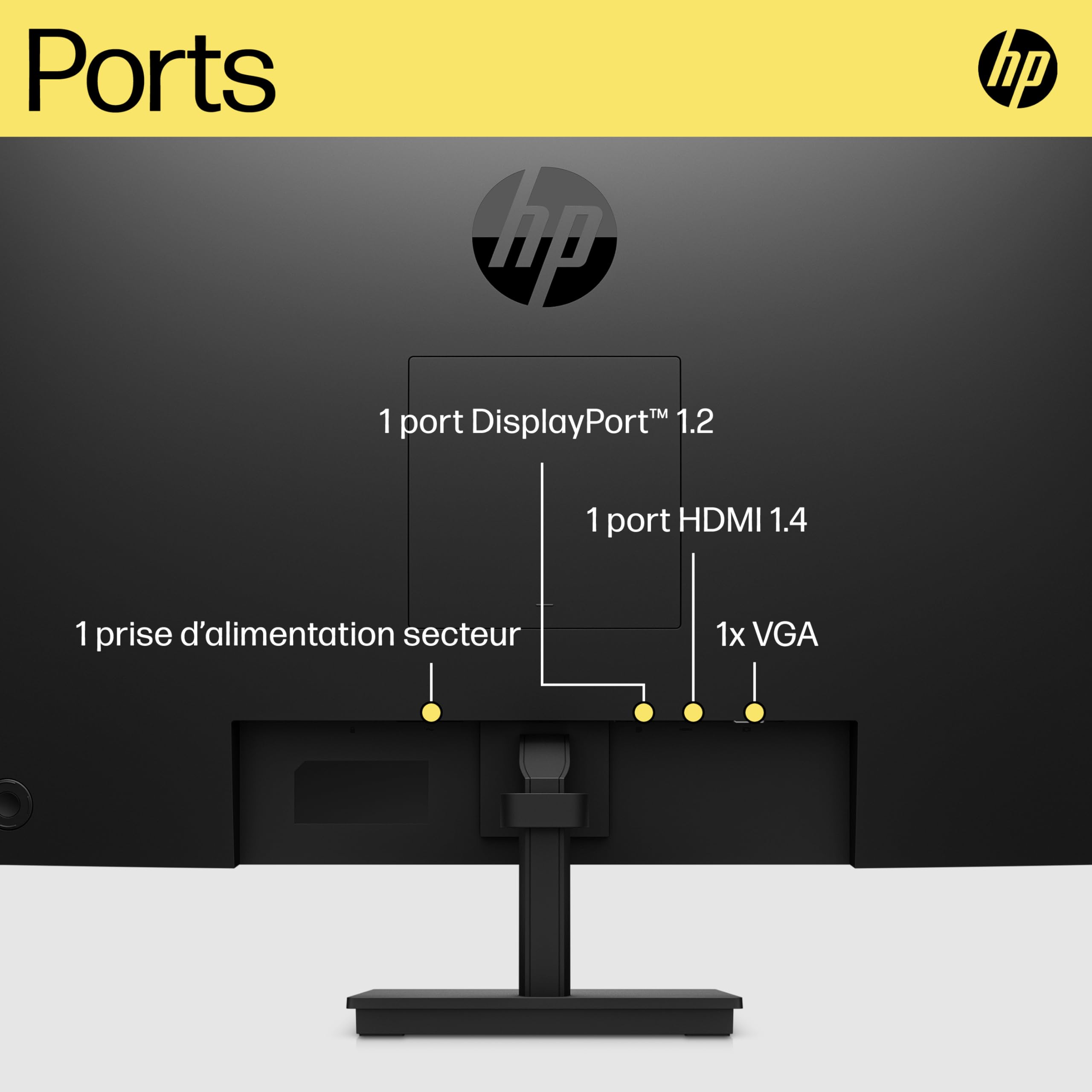 HP V27ie G5 68,6 cm (27") 1920 x 1080 Pixels Full HD Noir