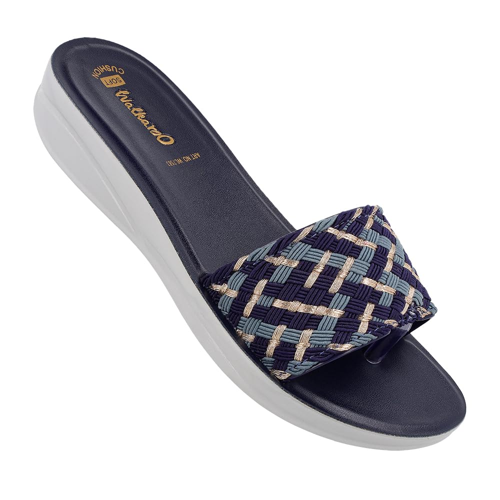 WALKAROO Sandal For Womens|Trendy|Light Weight and Comfortable|Soft Footbed|WL7583 - NavyBlue (B0D7C5S8TM) Amazon Price History, Amazon Price Tracker