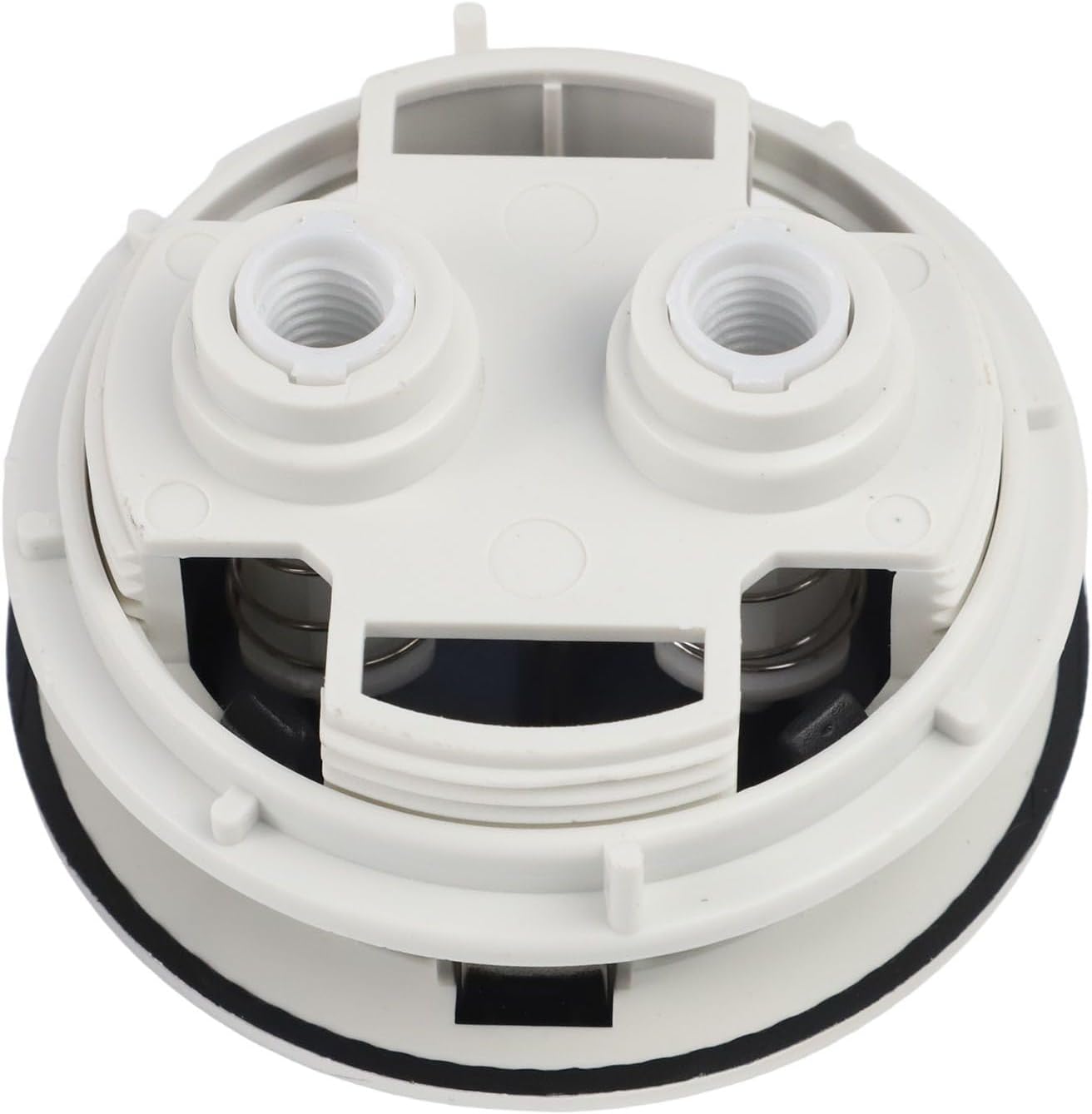 Dual Flush Toilet Valve Replacement Kit, 24cm Water Inlet System for Tanks, Adjustable PP Drain Mechanism, Inst Bathroom Repair Parts for Restrooms, White