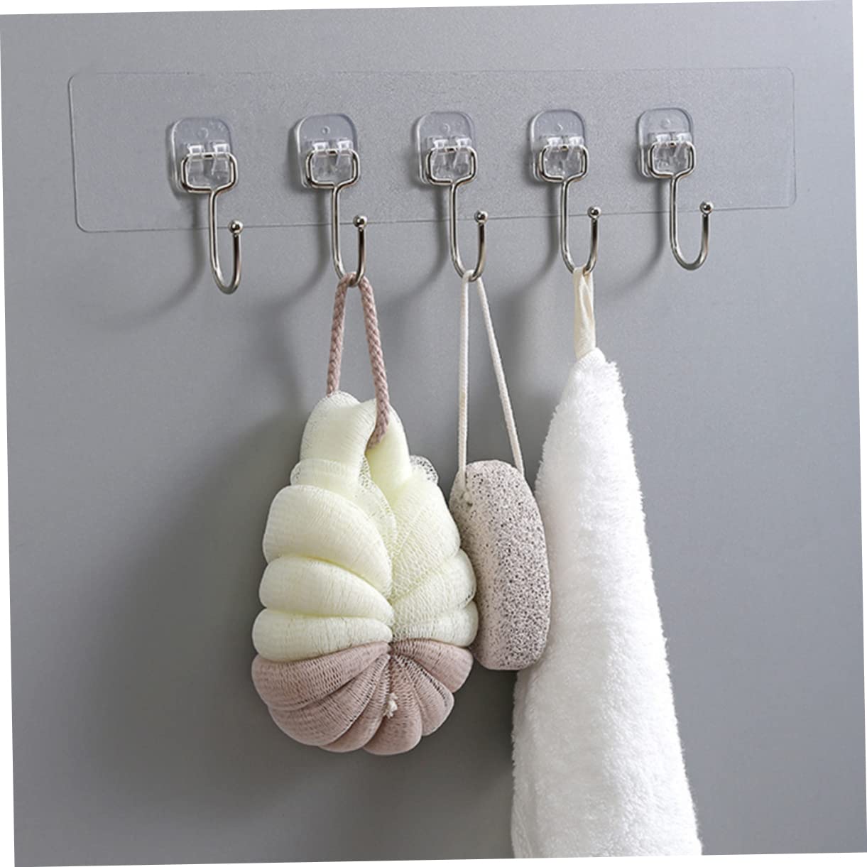 12 Perchas Autoadhesivas para Servicio, Marca de Taller, Sombreros de Garaje sin Almacenamiento, Perchas montadas en Llaves, calcomanía de Sombrero de Acero Inoxidable para Colgar