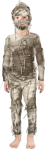 Miniatura 3 de Disfraz de momia de Halloween para niños, disfraz de momia misteriosa de Halloween, disfraz de momia para niños y niñas, fiesta de cosplay