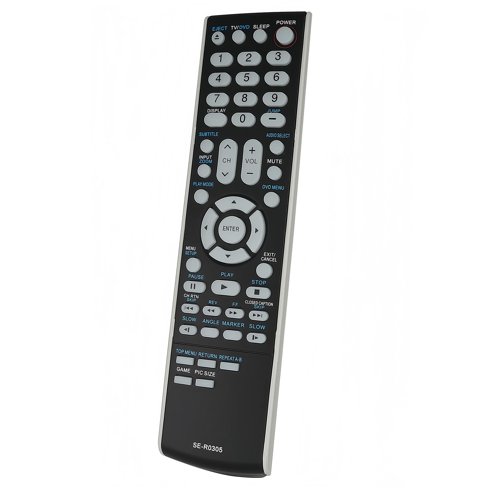 SE-R0305 Replacement Remote Control Compatible for Toshiba TV DVD Combo Remote SER0305 15CV100U 15CV101U 22CV100U 26CV100U 32CV100U 19CV100C 19CV100U