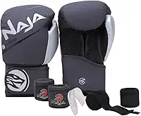 Kit Boxe/Muay Thai Naja Extreme + Par de Luvas + Protetor Bucal + Bandagem 3,5M