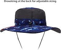 Vista 3 de BASSDASH Sombrero de pesca solar UPF 50+ resistente al agua con solapa desmontable para el cuello