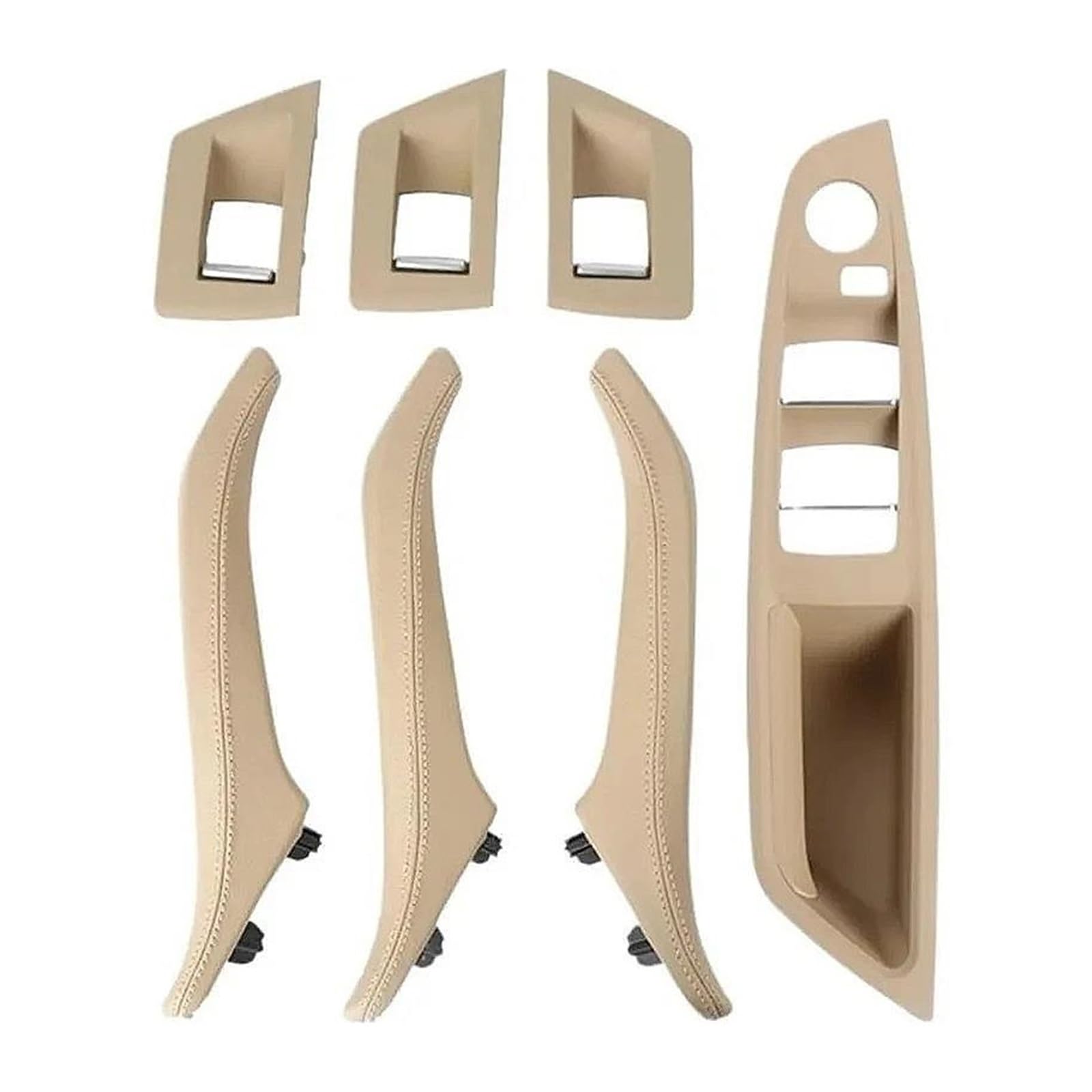 Trqiimpbh Beige Car Interior Door Handles 51417225867 For 5 Series For F10 For F11 For 520I For 523I For 525I 2010-2017 Car Front Right Interior Door 51417225866(Beige)