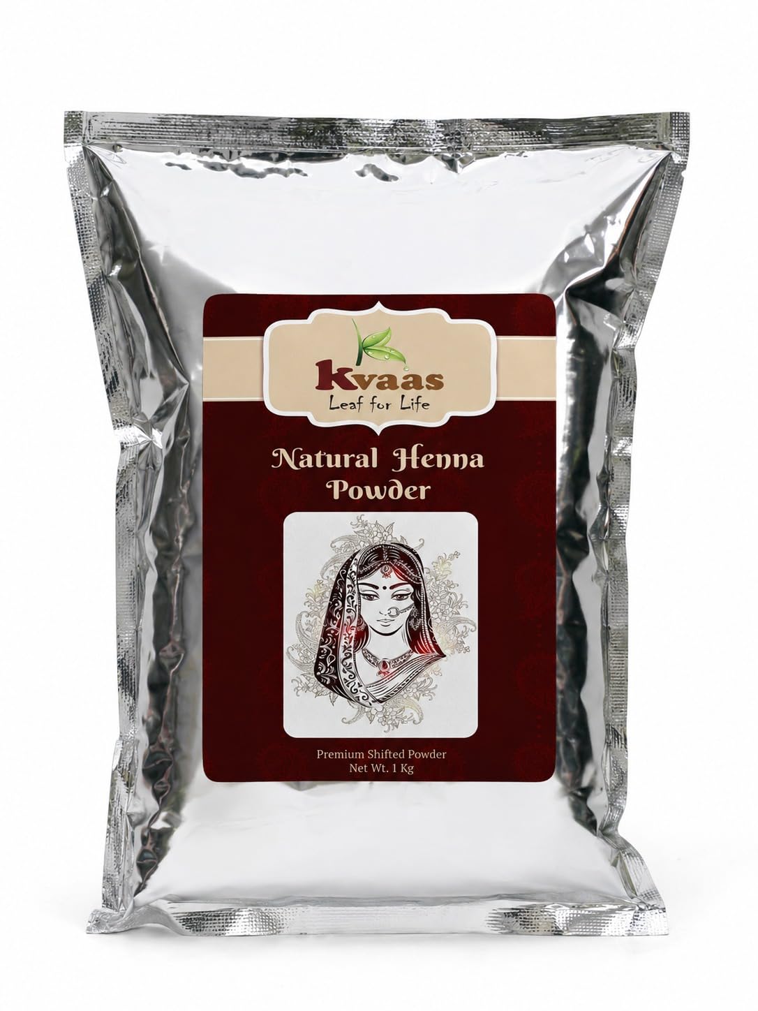 KVAAS Natural Henna Powder for Hands | 100% Pure Mehndi Powder for Cone Making | Fine Texture for Smooth Application | Lawsonia Inermis Leaves Powder (1kg Pack)-image-33